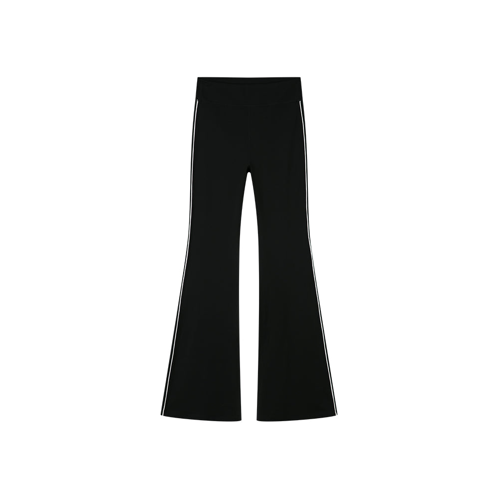 Black Stretchy Flared Pants