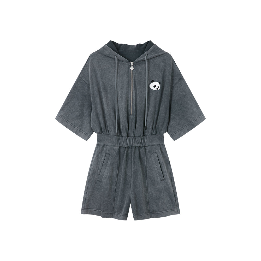 Washed Grey Romper