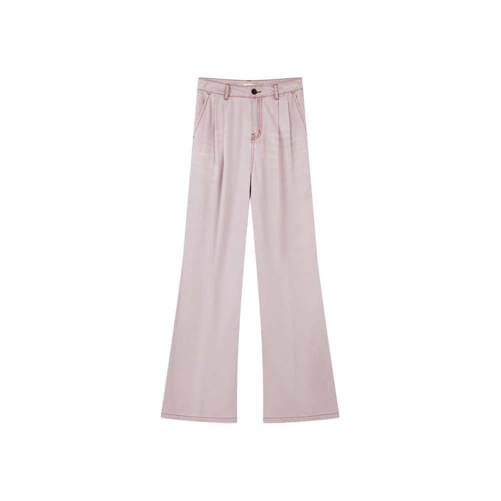 Light Pink Wide-leg Jeans