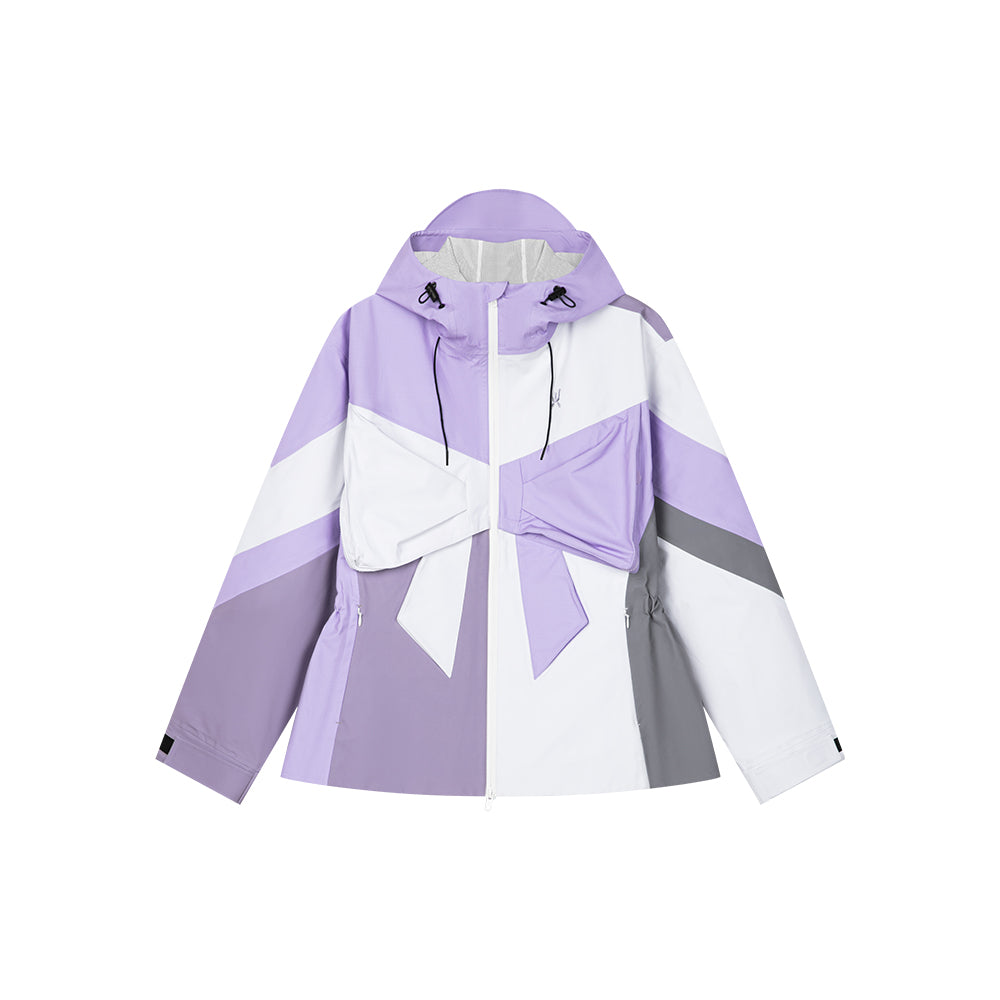 Bowknot Lilac Hooded Jacket