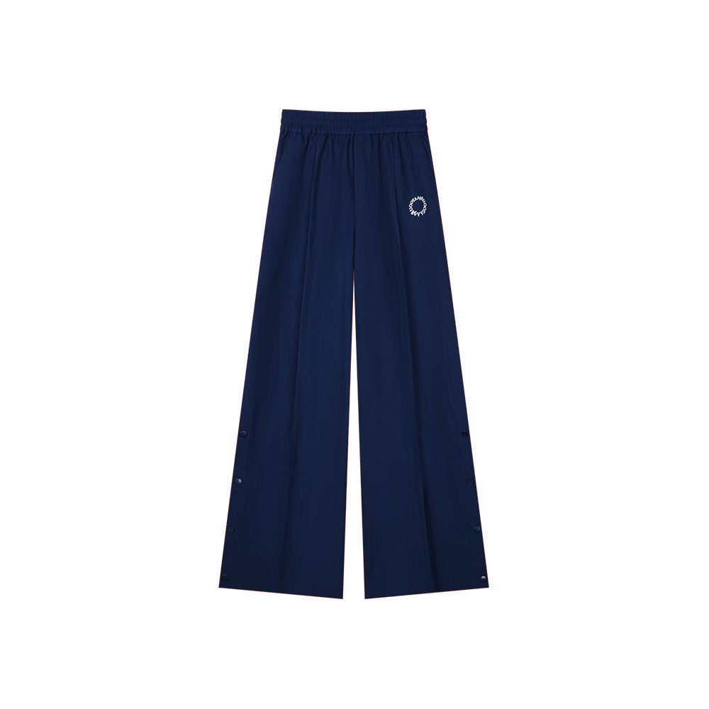 Navy Sporty Wide-leg Pants