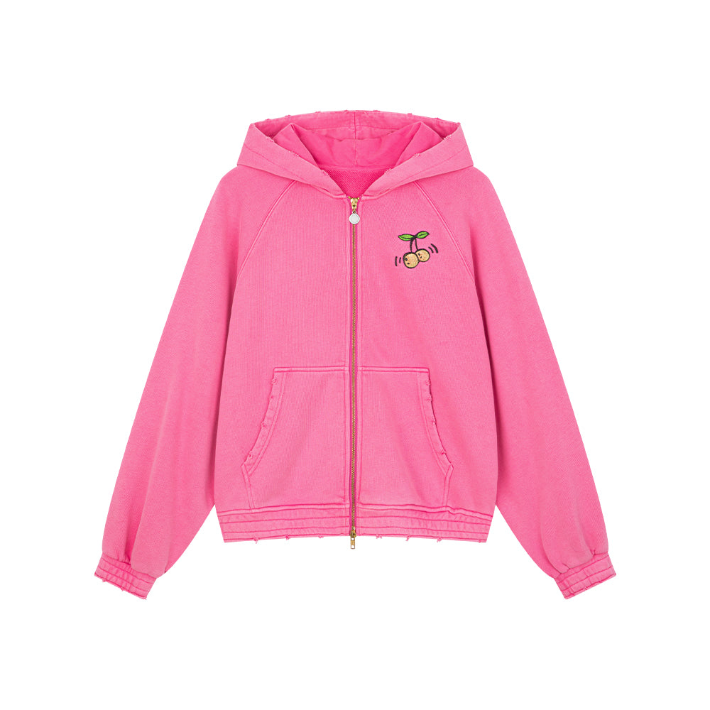 Pink Hooded Jacket