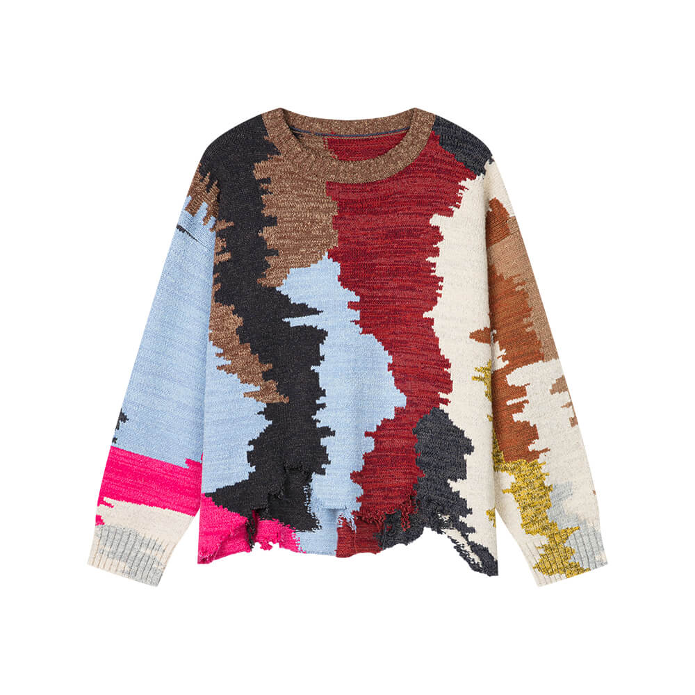 Wavy Multi-coloured Sweater