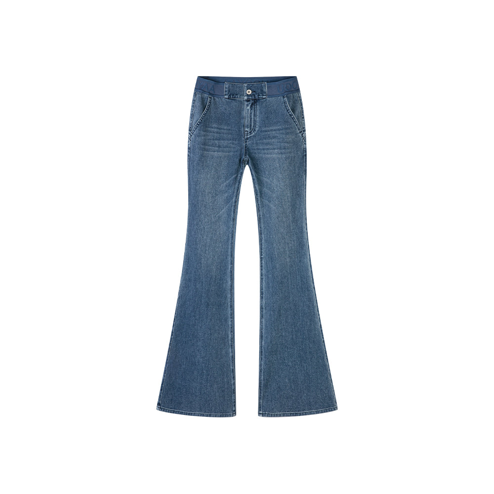 High-waist Flared Jeans