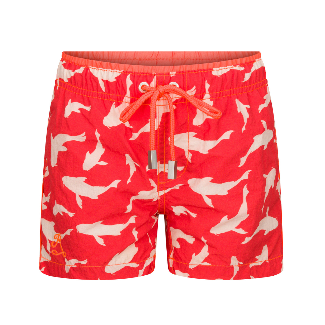 Belize Koi Swim Shorts Red Kids