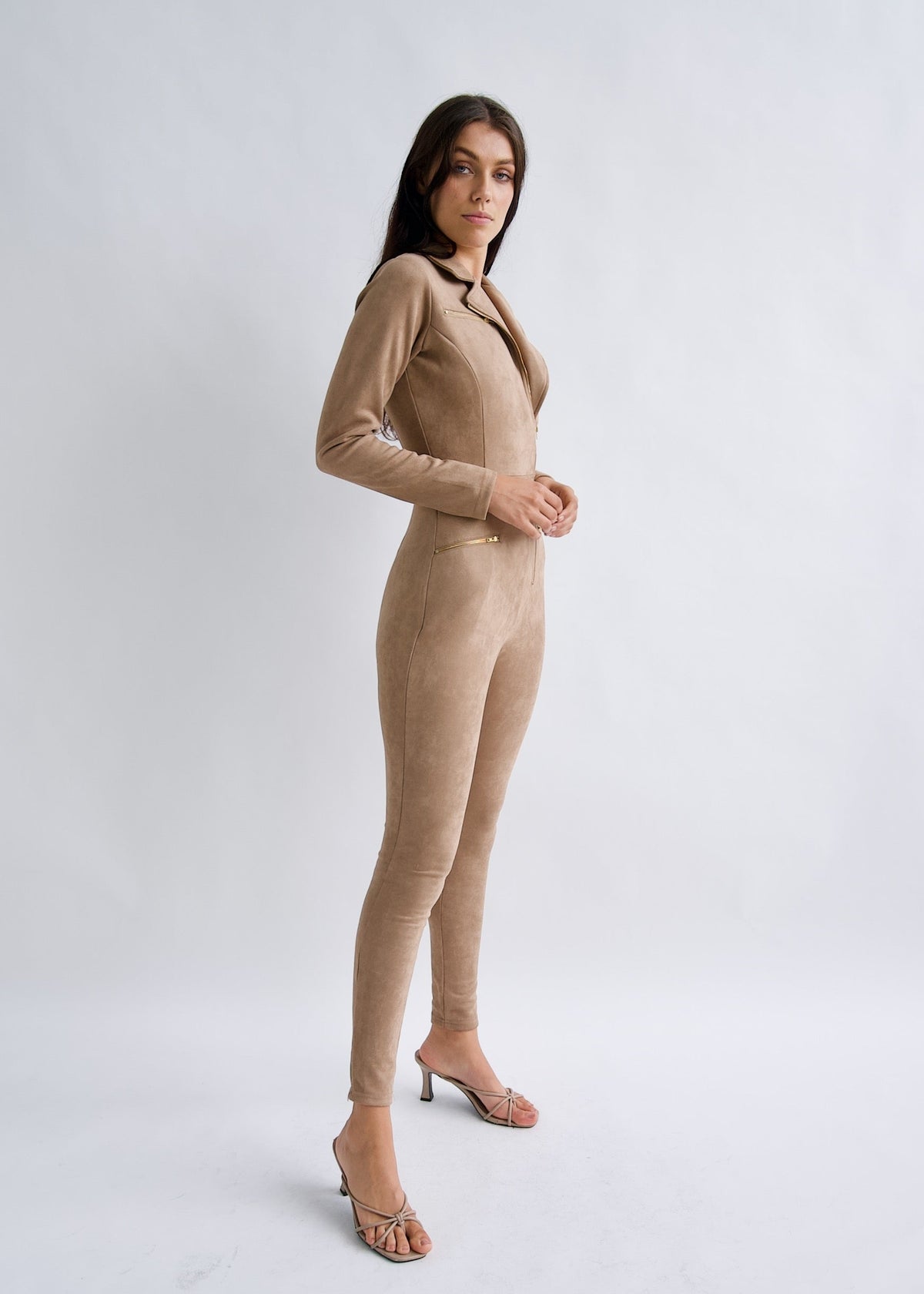 Why Mary Mocha Jumpsuit