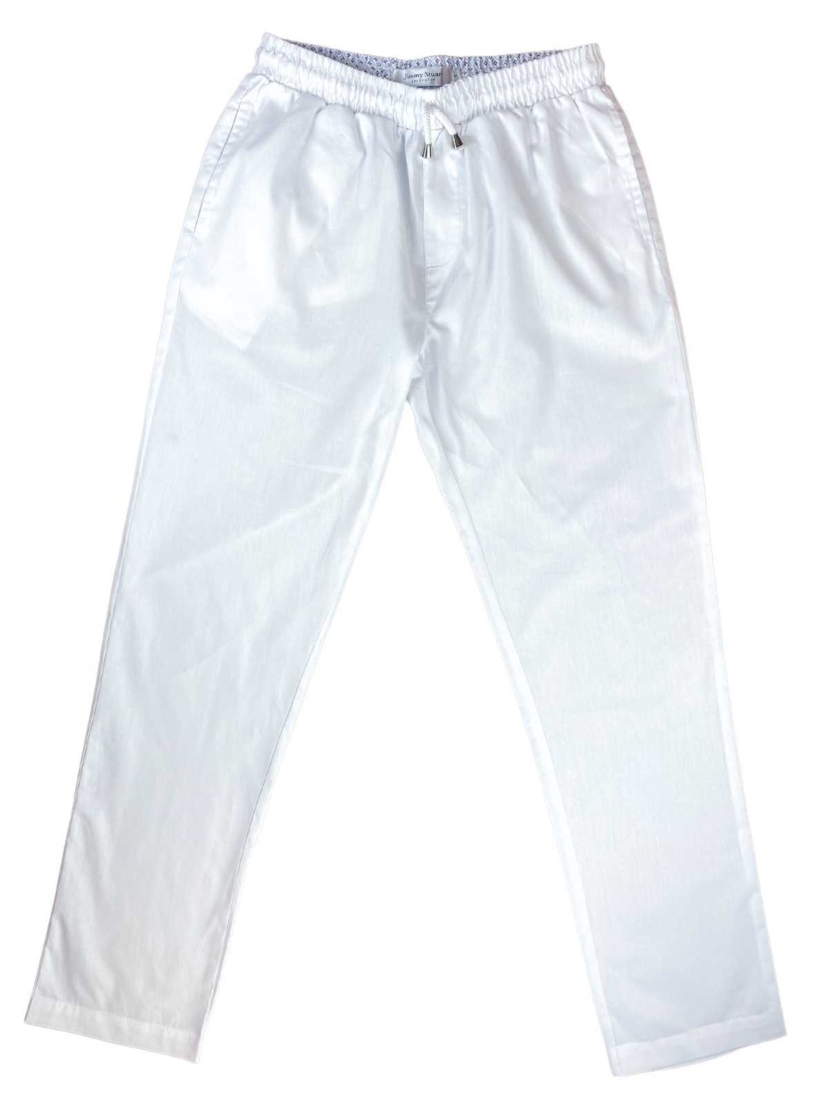 White Cotton Lounge Pant