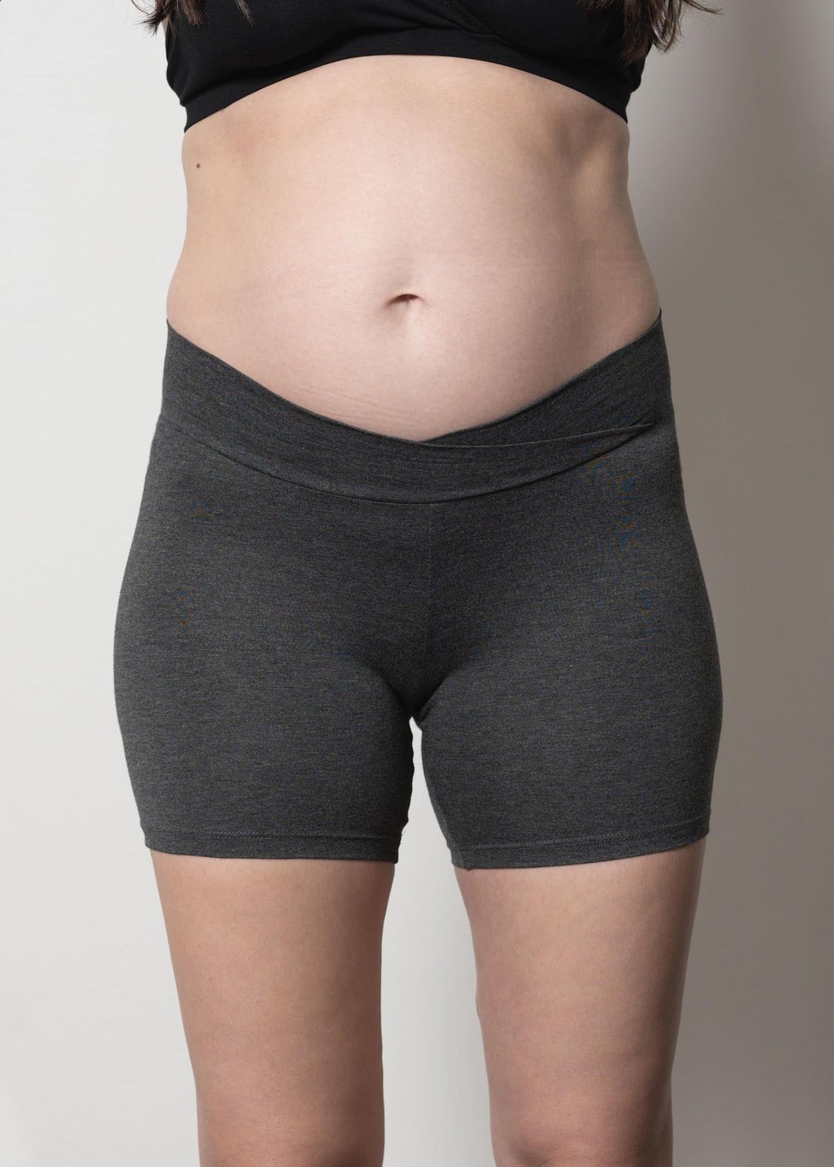 bike shorts - charcoal - úton: maternity and postpartum essentials