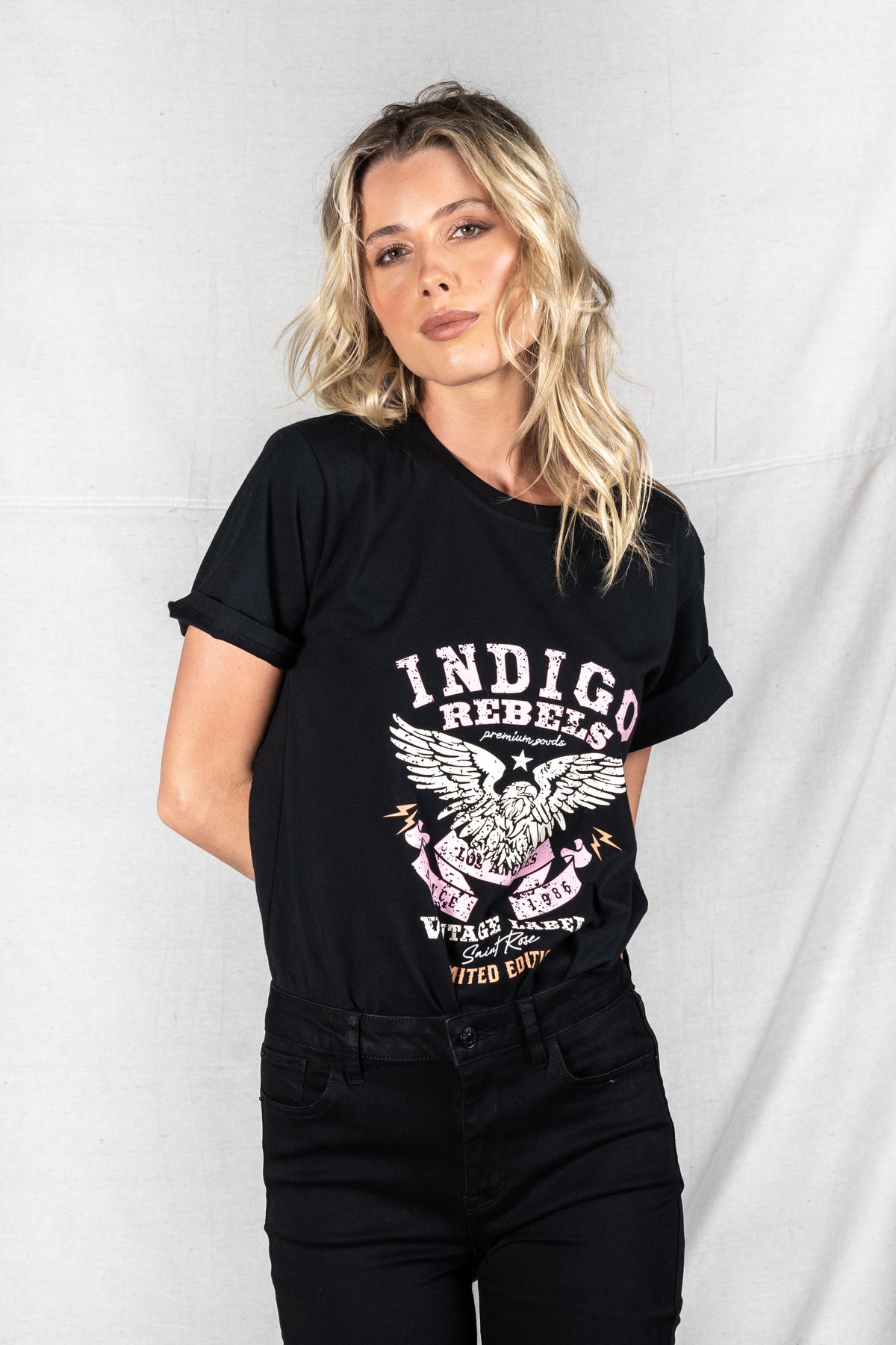 INDIGO REBEL COTTON TEE