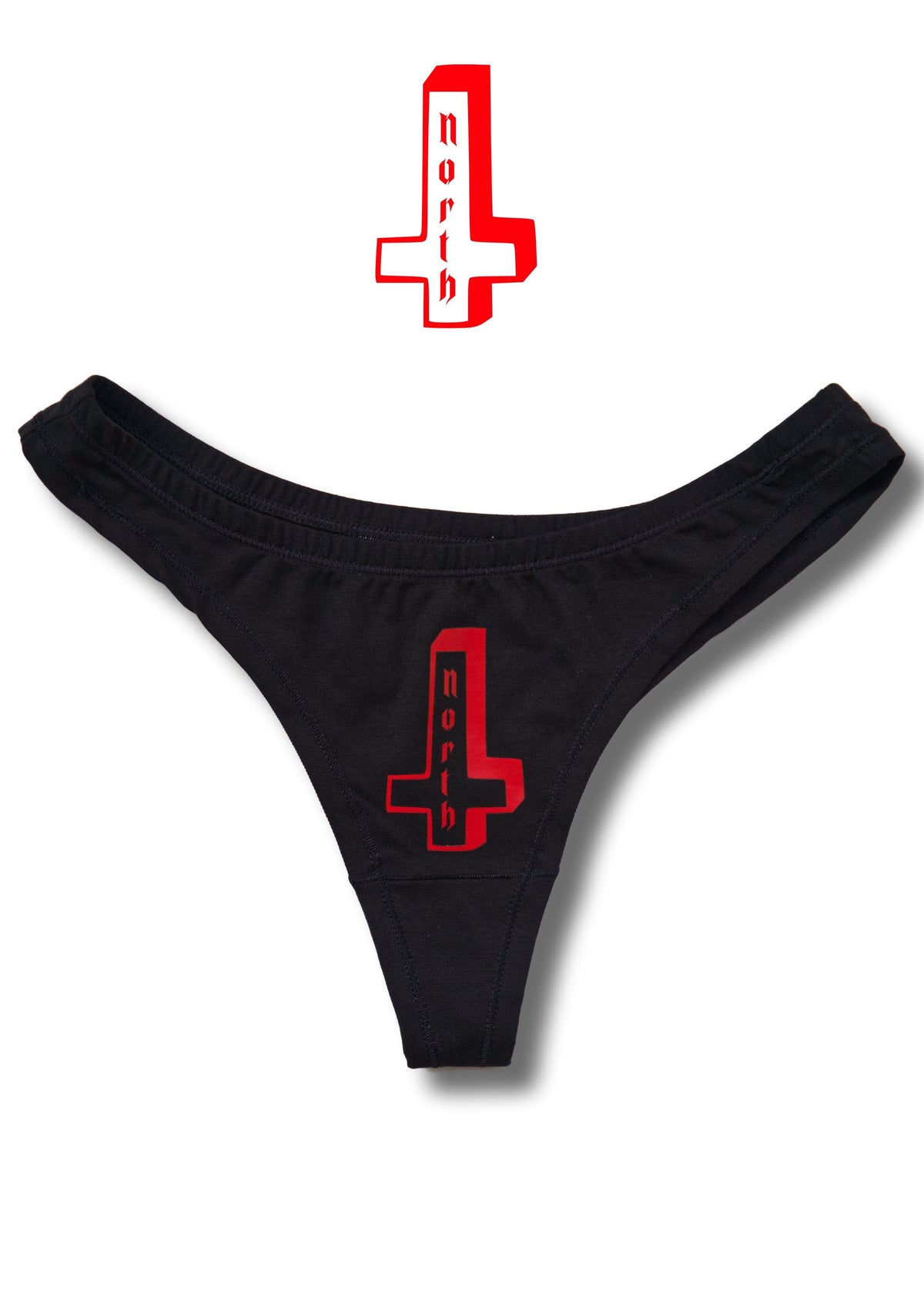 Womens alternative G-strings inspired by emo tattooed designs 