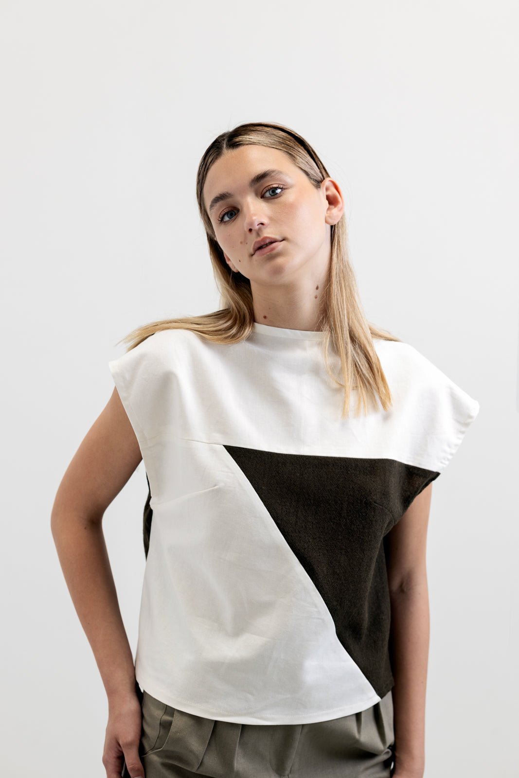 Sienna Panelled Vest - VOUS Contemporary Clothing